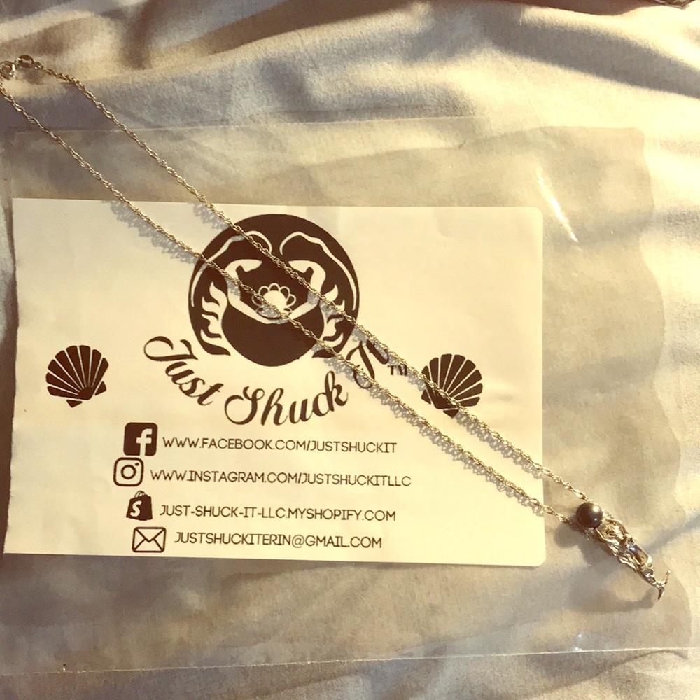 Mermaid Mounted Pearl Necklace